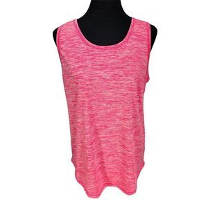 Zone Pro Pink Space Dye Strappy Back Activewear Tank Top Large L